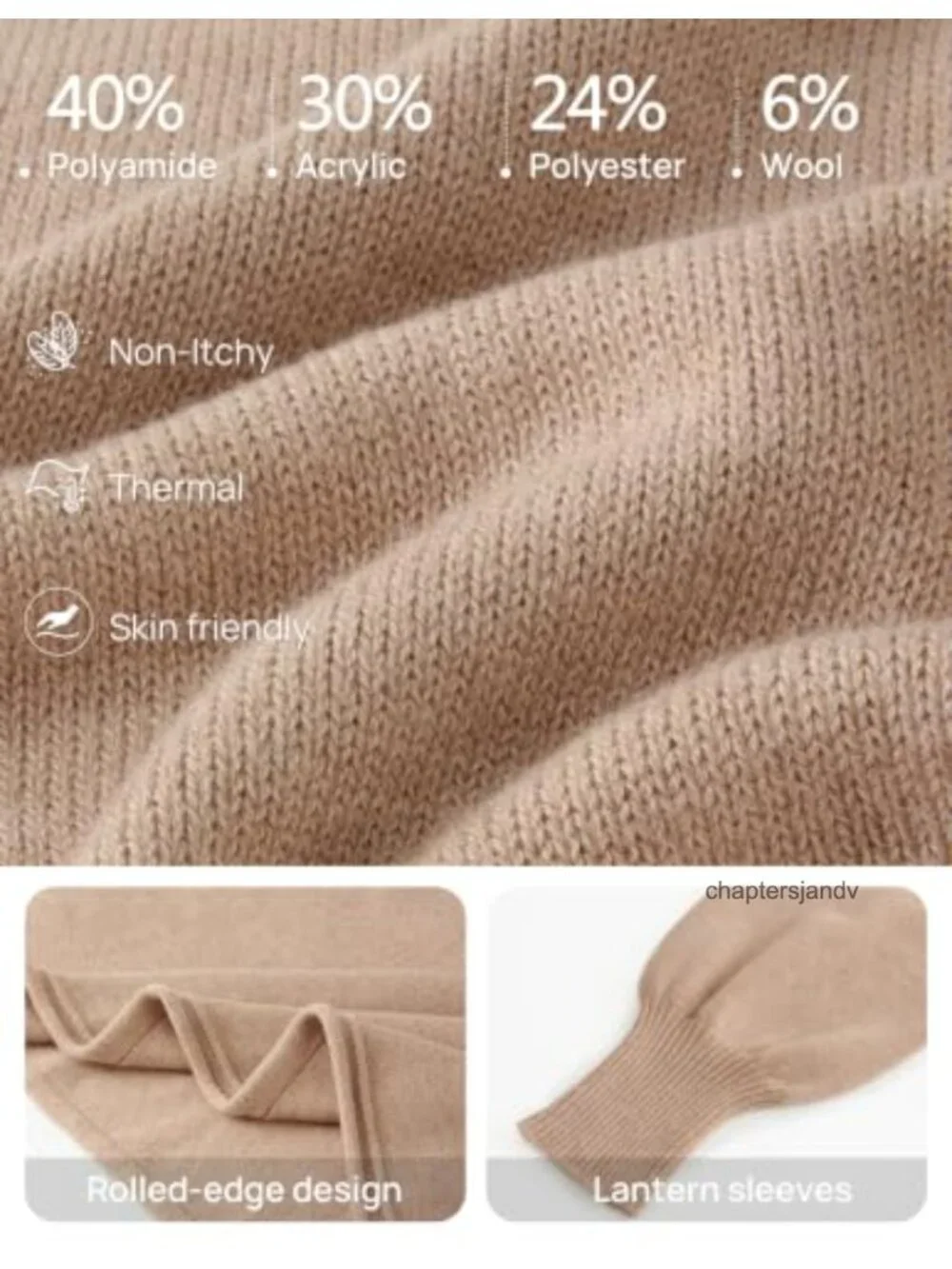 Women's Oversized Long Sleeve Casual Knit Sweater Pullover Crew Neck